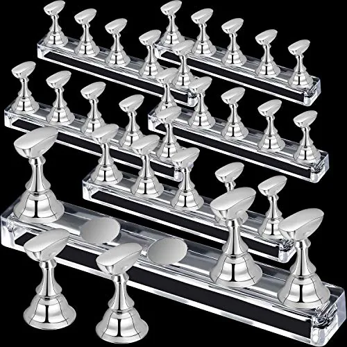 6 Magnetic Nail Stand, Silver