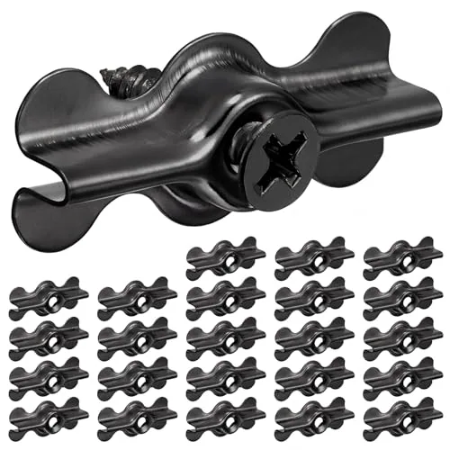 48 Piece Flush Clips, Black