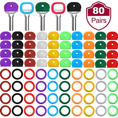 80 Piece 1inch Colored Key Cap Cover Set