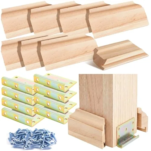 2 Piece 3-1/2 in Newel Post Mounting Kit Fastener Installation