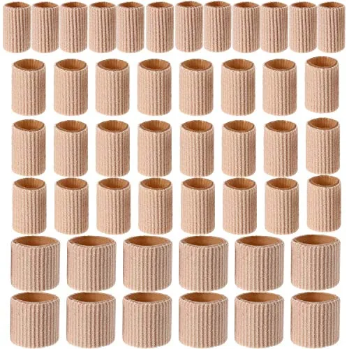 48 Piece Toe Cushion Tube 0.98 Inches Toe Tubes Sleeves Soft Gel