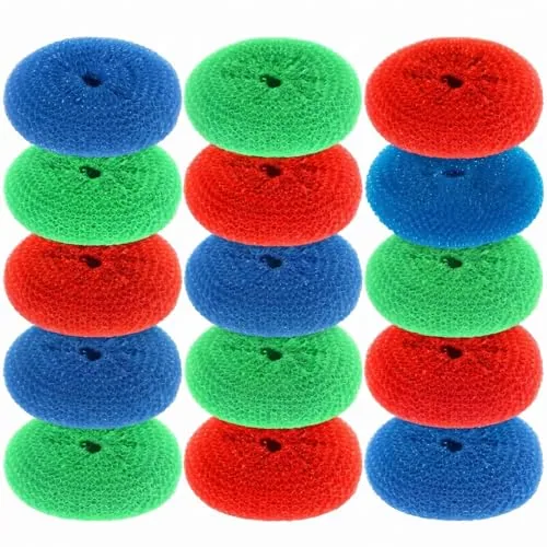 15 Piece Plastic Dish Scrubbers