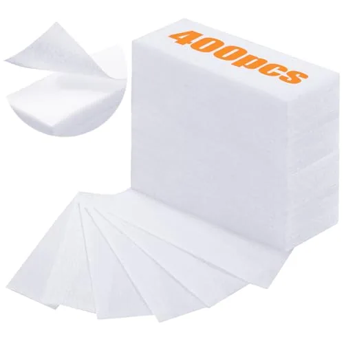 400 Piece Wax Strips Non Woven, White