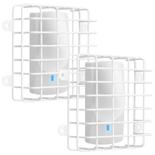 Wire Cage Security Cage Steel Wire Damage Stopper 6.3 in, White