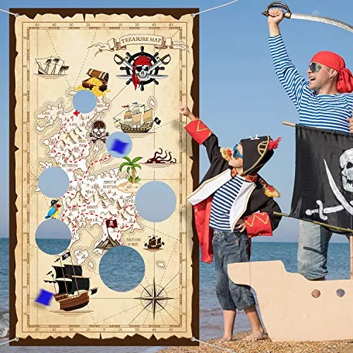 Pirate Bean Bag Toss Game, Multicolour