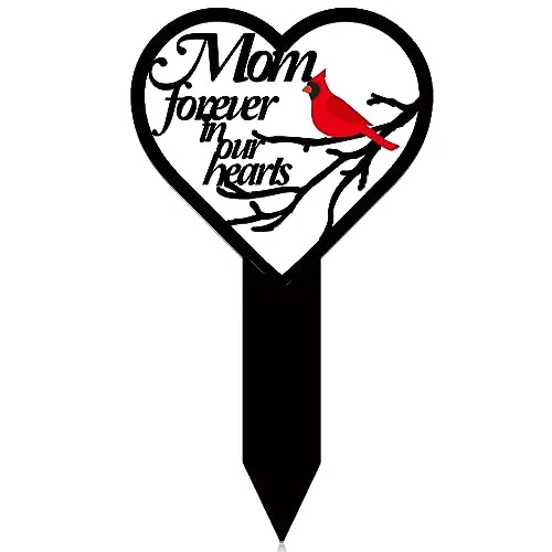 Mom Memorial Grave Markers, Red