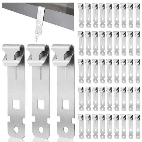 100 Piece C Purlin Clips, Silver