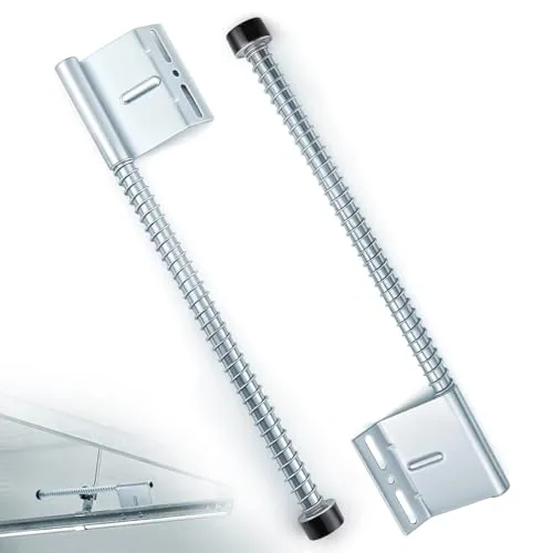1 Pairs 27 Inch Garage Door Plunger Bumper Spring, Silver