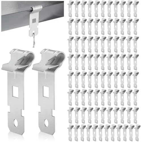 100 Piece Z-Purlin Clips, Silver