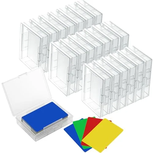 36 Piece Plastic Deck Boxe, Clear