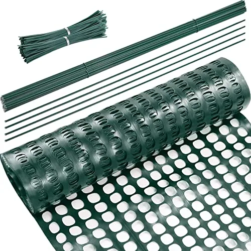Plastic Garden Fencing Roll Safety Construction Barrier, Green