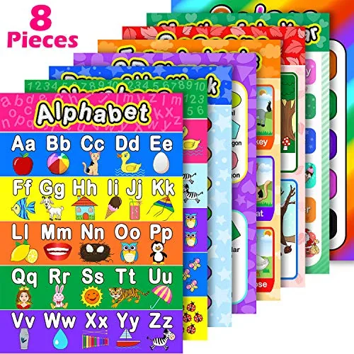8 Educational Preschool Posters