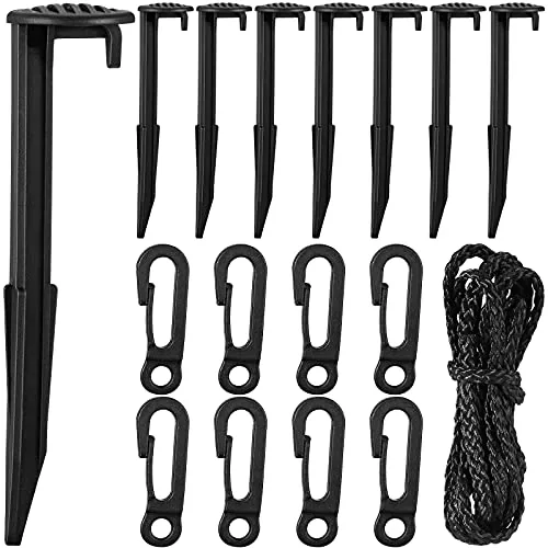 24 Piece Inflatable Stakes, Black