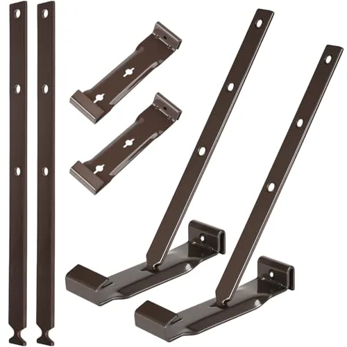 25 Piece 5 in Aluminum Roof Gutter Hanger, Silver