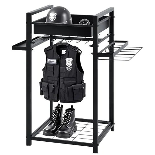 Police Gear Stand, Black