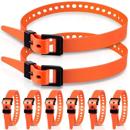8 Piece Reusable Straps 20 in Orange