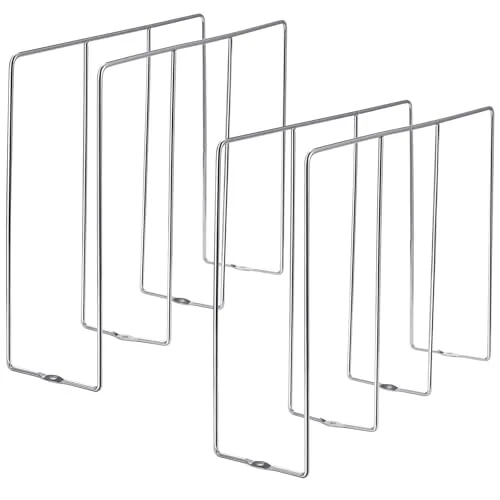 2 Piece U Shaped Cookie Sheet Organizer, Silver