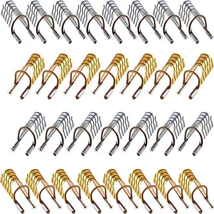 20 Piece Reusable Nail Extension Forms Guide Protector Nail Tips, Gold