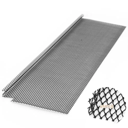 25 Piece Lock in Gutter Guard 6 Inch x 75 ft Stainless Steel Micro