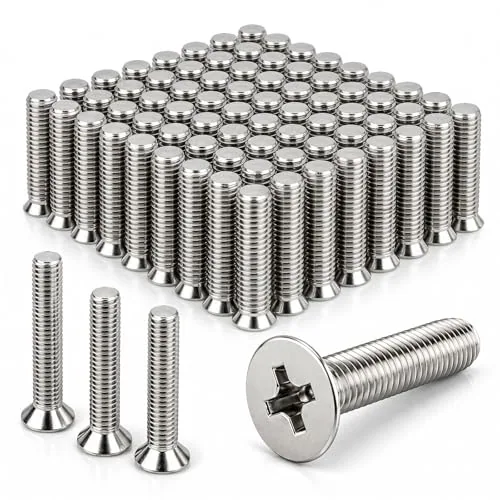100 Piece 1/4 in-20 x 2 Hurricane Shutter Fasteners