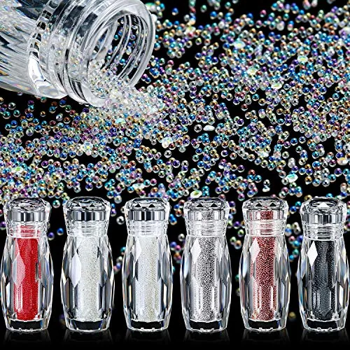 18000 Pcs Tiny Nail Rhinestones 0.8/1.2mm Nail Charms, Clear