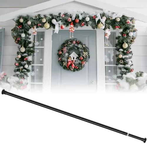 Extra Long 39.37 in -114.17 in Garland Hanger, Black