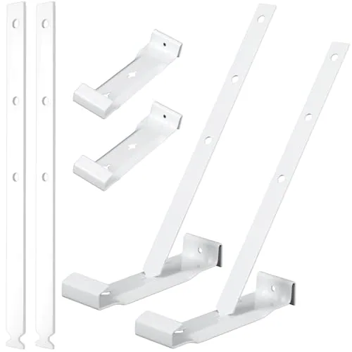 25 Piece 5 in Aluminum Roof Gutter Hanger, White