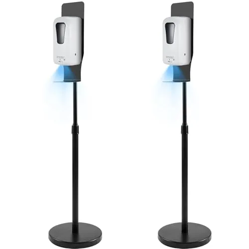 2 Piece Automatic Hand Sanitizer Dispenser, White
