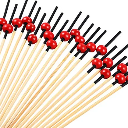 200 Piece Cocktail Picks Fancy Toothpicks, Red