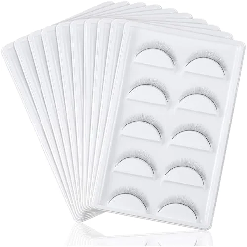50 Pairs Practice Eyelashes Training Lashes Self-adhesive, Black