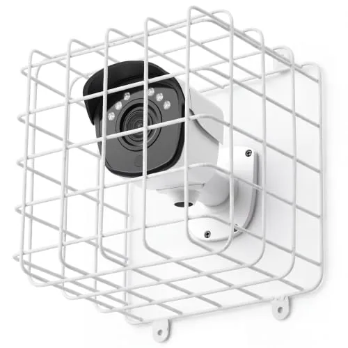 Steel Wire Damage Stopper 9 x 9 x 7 Inch Cube Cage Approx, White
