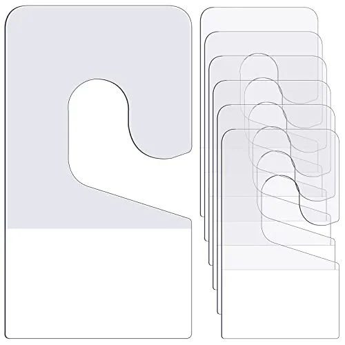 1500 Piece Self-Adhesive Slot Hole Hang Tabs Self Adhesive Hang Tags, Clear