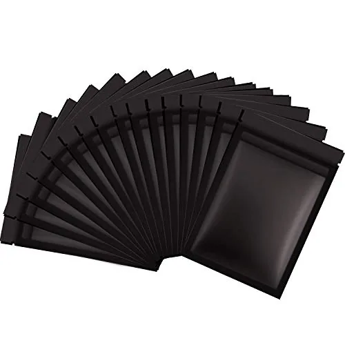 100 Piece Resealable Proof Bags, Black