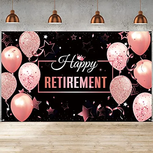 Retirement Party Decorations, Black