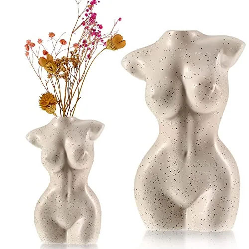 Body Vase Female, White