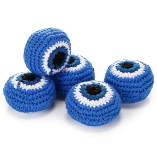 5 Piece Crochet Footbags Soft Knitted Foot Bags