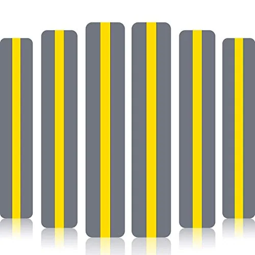 18 Piece Reading Guide Strips Colored Overlay Highlight Bookmarks, Yellow