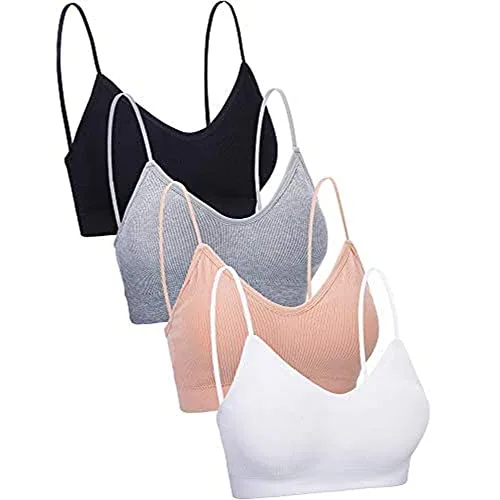4 Piece Cami Bras, Black