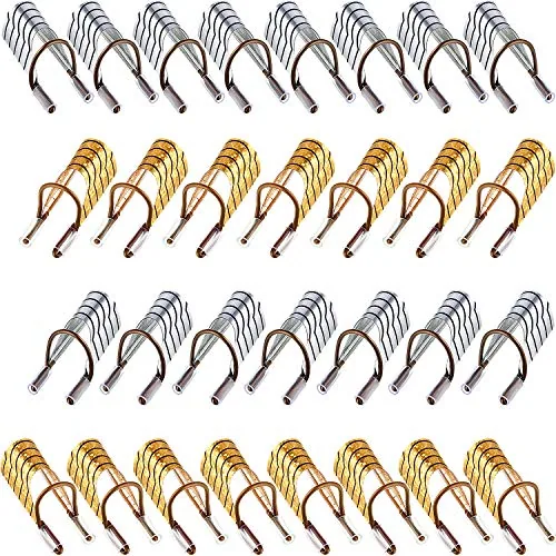 20 Piece Reusable Nail Extension Forms Guide Protector Nail Tips, Gold
