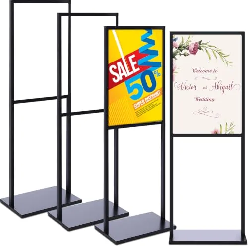 4 Piece Poster Stands