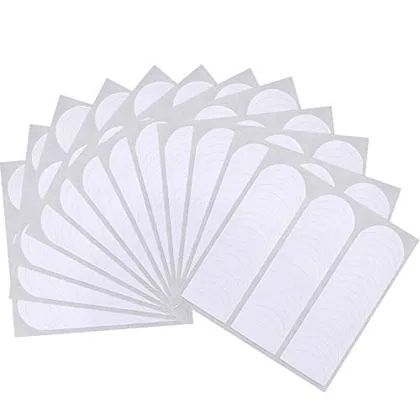 576 Piece Self-Adhesive French Tip Nail Stickers Moon Shape Manicure Strips