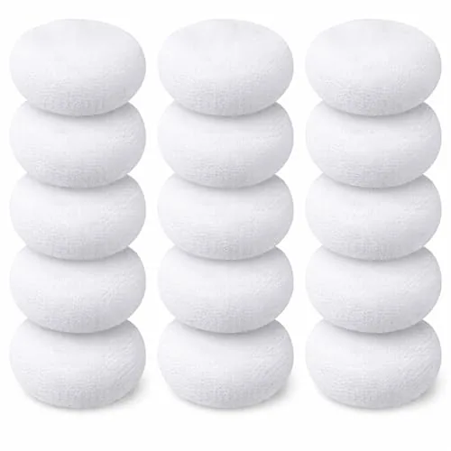 15 Piece Plastic Dish Scrubbers, White