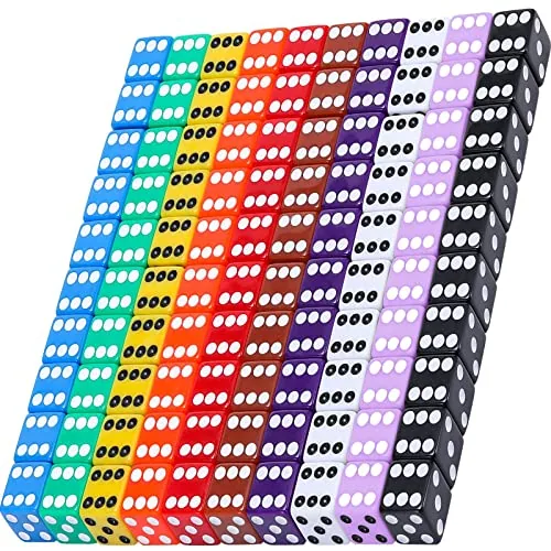 100 Piece 6-Sided Games Dice Set