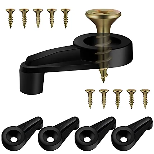 50 Piece Glass Retainer Clips, Black