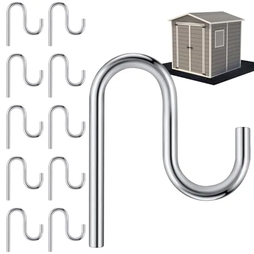 10 Piece 2 in Long Shed Hooks Shed Accessories Without Drilling