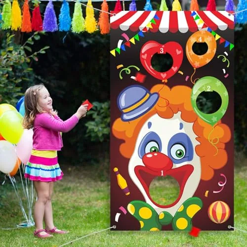 Carnival Toss Games Banner, Multicolour