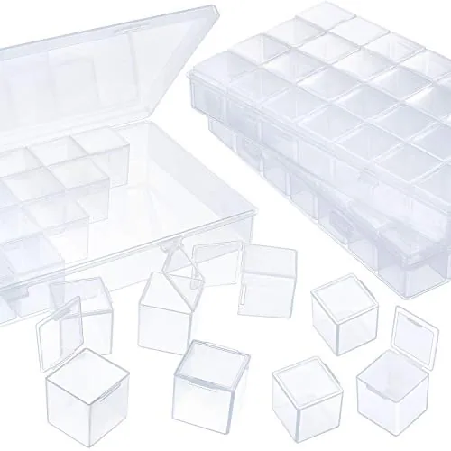 84 Grids Large Separate Beads Organizer Storage, Clear
