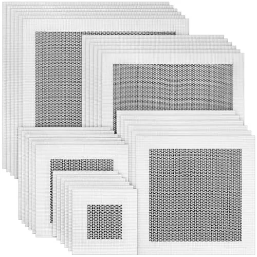 30 Piece Self-Adhesive 2/4/6/8/10 Inch Drywall Repair Kit Self Adhesive Mesh, White