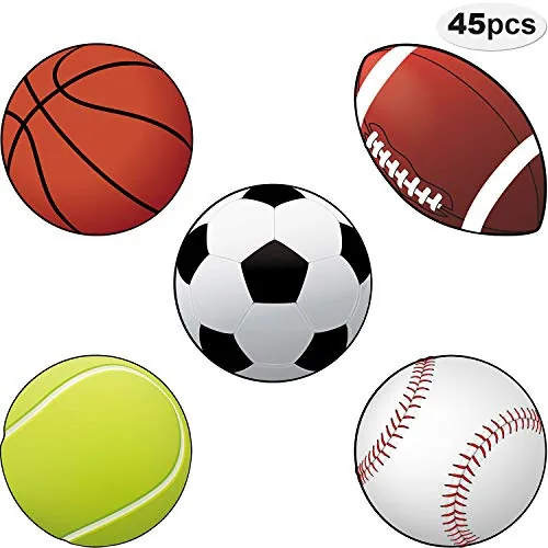 Sports Cutouts Party Decorations Versatile Classroom, Multicolour