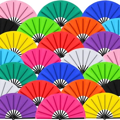24 Piece 13 Inch Large Folding Fans